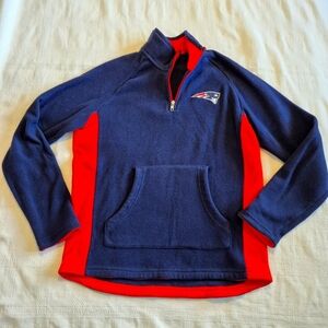 Team Apparel boys size Large Patriots fleece pullover sweater, GUC